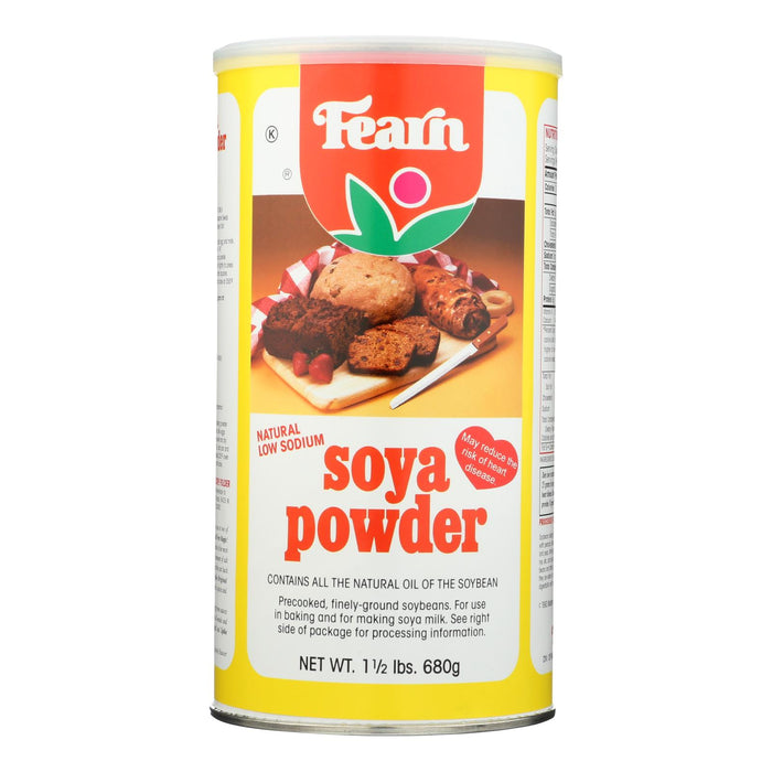 Fearns Soya Food Natural Soya Powder - 1.5 Lb - Case Of 12