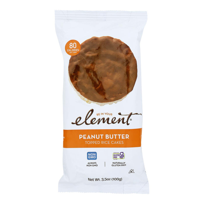 Element - Rice Cake Peanut Bttr Top - Case Of 6-3.5 Oz