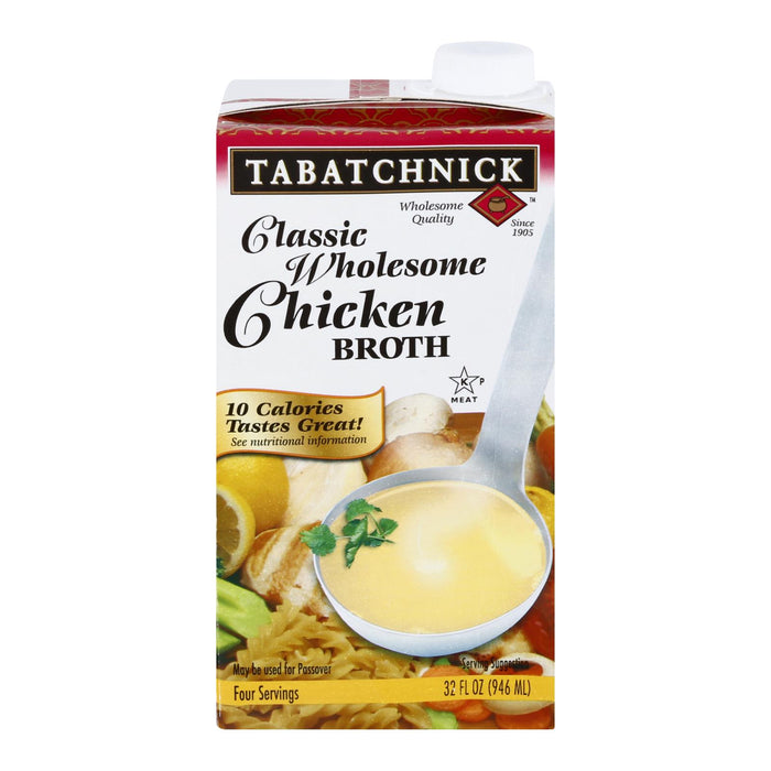 Tabatchnick Classic Wholesome Chicken Broth - Case Of 12 - 32 Fl Oz.