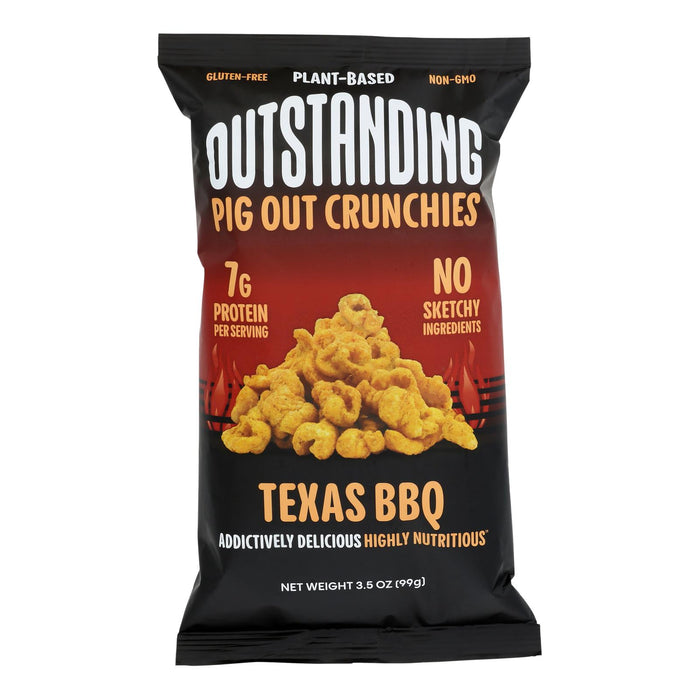 Outstanding Foods - Crunchies Texas Bbq - Case Of 12-3.5 Oz