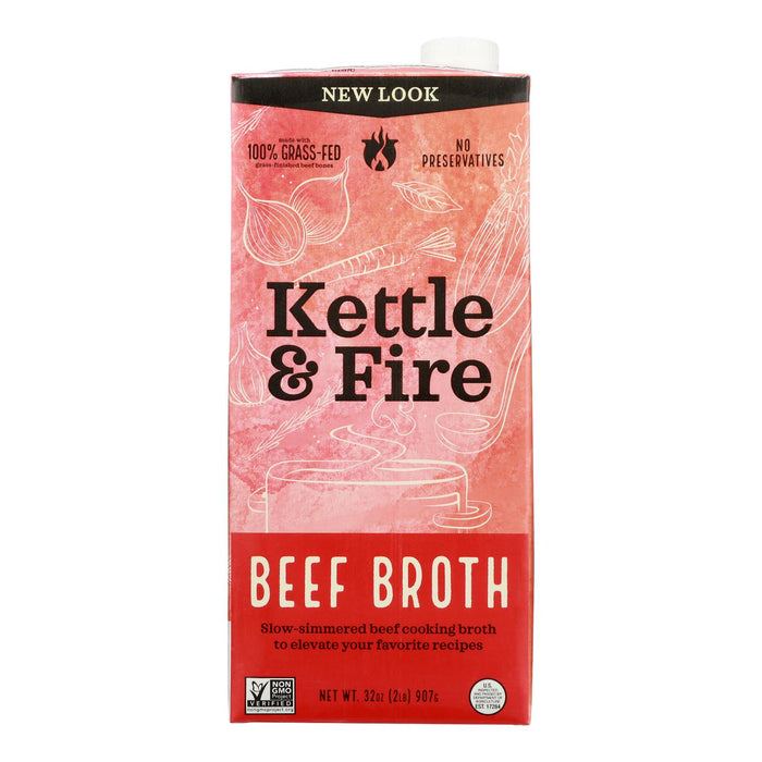 Kettle And Fire - Cooking Broth Beef - Case Of 6-32 Oz