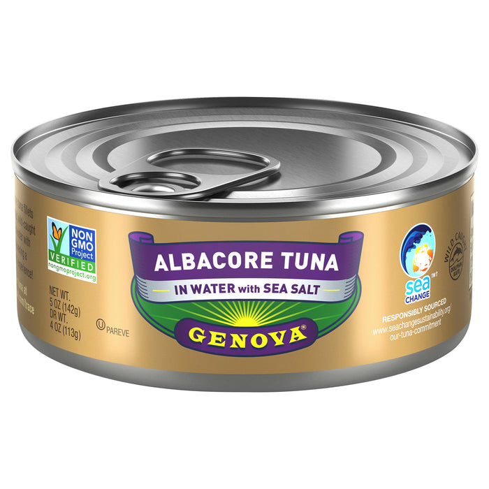 Genova - Albcr Tuna Water W/ Sea Salt - Case Of 12-5 Oz