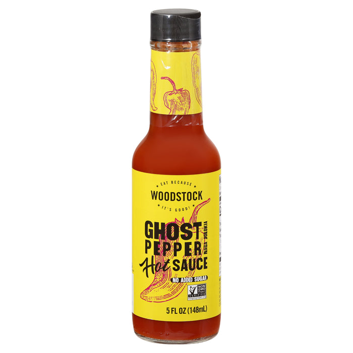 Woodstock - Hot Sauce Ghost Pepper - Case Of 12-5 Fz