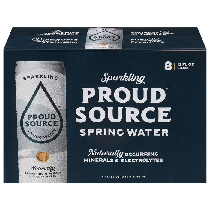 Proud Source - Water Spring Sparkling - Case Of 3-8/12 Fz