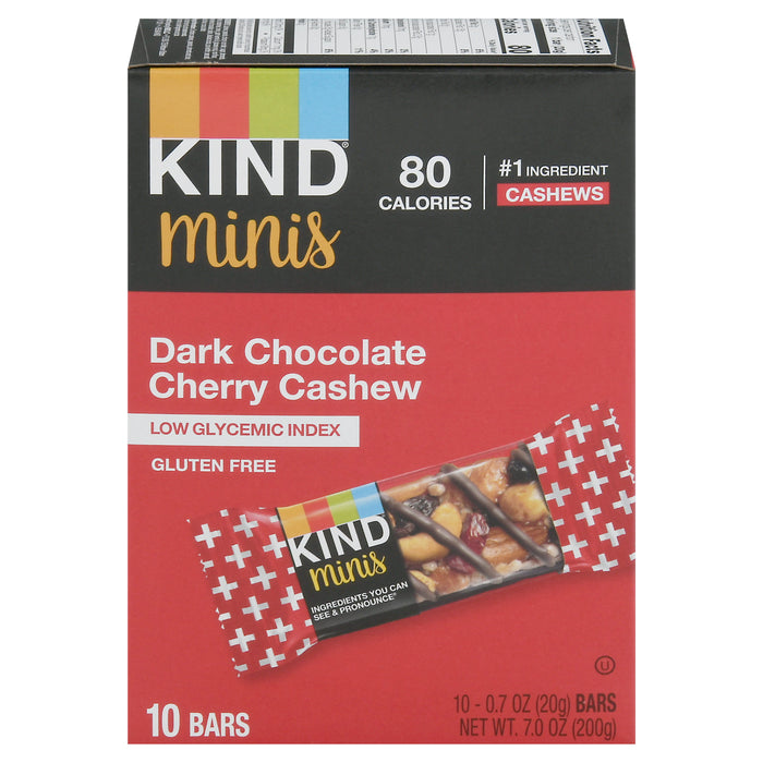 Kind - Bar Mini Dkchoc Chrycshw - Case Of 8-10/.7 Oz