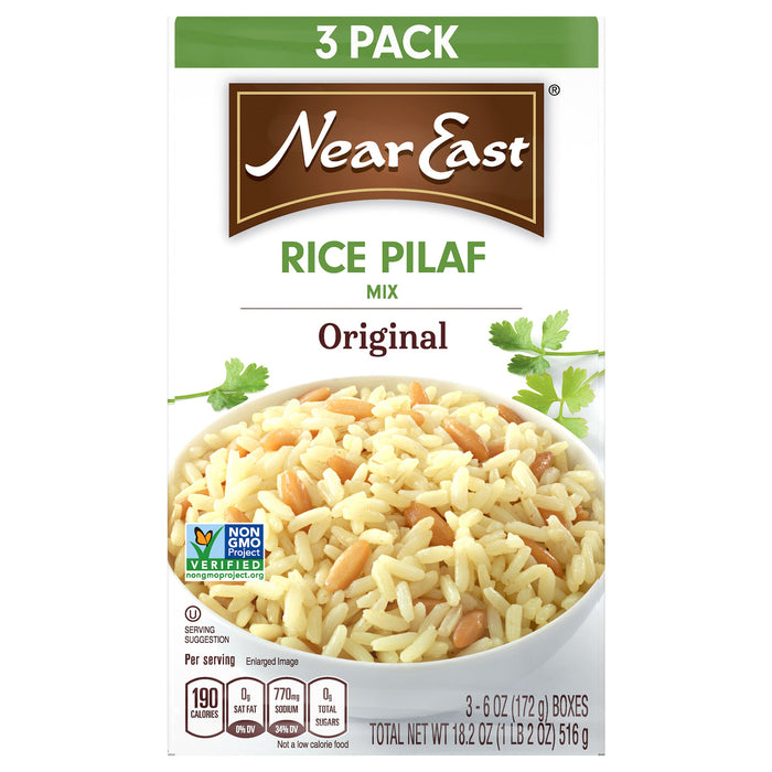 Near East - Rice Pilaf Mix Original 3 Pack - Case Of 4-3/6.09 Z