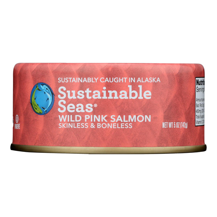 Sustainable Seas - Slmn Wild Pink Skn/bnlss - Case Of 12-5 Oz