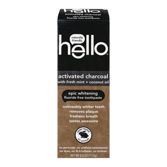 Hello Products Llc - Tpst Act Char Wht Flrd Fr - Case Of 6-4 Oz