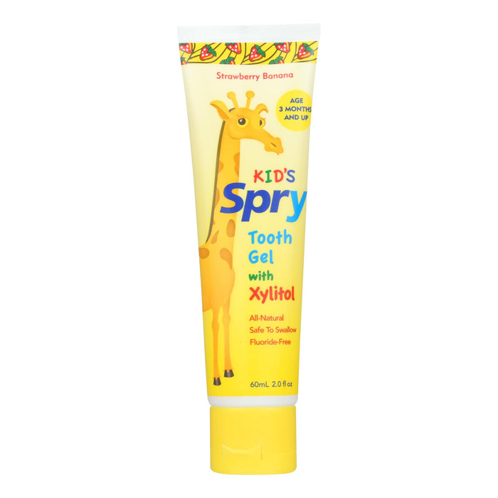 Spry Tooth Gel - Strawberry And Banana - 2 Fl Oz.