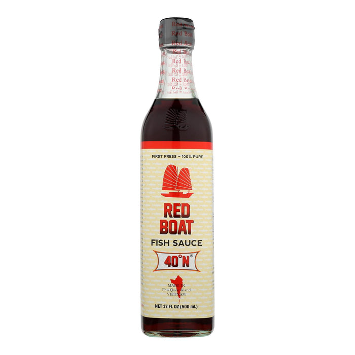 Red Boat Fish Sauce's Primary Ingredient  - Case Of 12 - 17 Oz