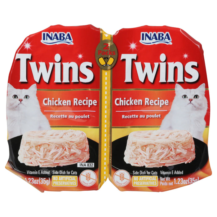 Inaba - Cat Food Chicken Twin Cups - Case Of 8 - 2.46 Ounces