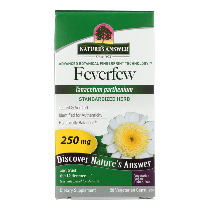 Nature's Answer - Feverfew Herb - 90 Vegetarian Capsules