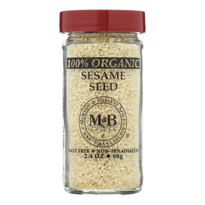 Morton And Bassett 100% Organic Seasoning - Sesame Seed - 2.4 Oz - Case Of 3