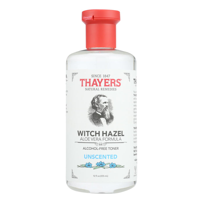 Thayers Witch Hazel With Aloe Vera Unscented - 12 Fl Oz