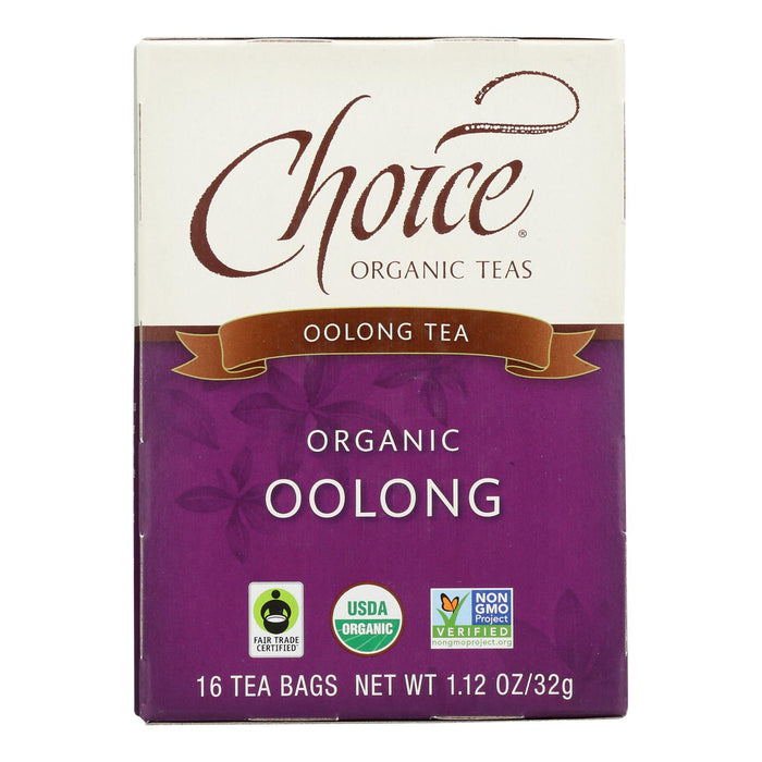 Choice Organic Teas Oolong Tea - 16 Tea Bags - Case Of 6