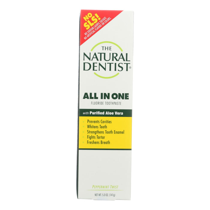 Natural Dentist Anti-cavity Toothpaste Original Peppermint Twist - 5 Oz