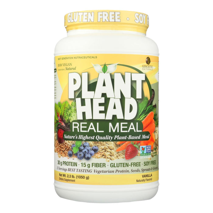 Genceutic Naturals Plant Head Real Meal - Vanilla - 2.3 Lb