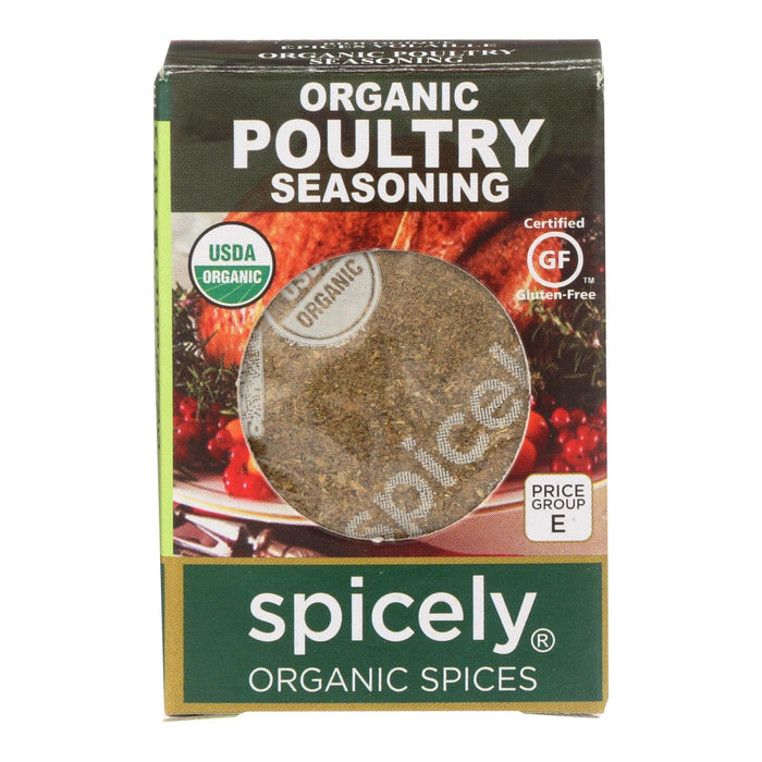 Spicely Organics - Organic Seasoning - Poultry - Case Of 6 - 0.35 Oz.