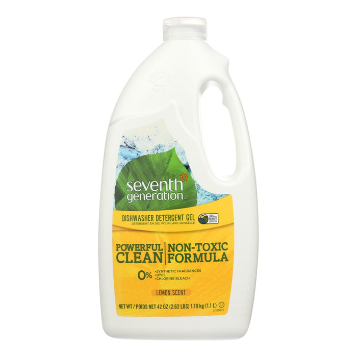 Seventh Generation Auto Dishwasher Gel - Lemon - Case Of 6 - 42 Fl Oz.