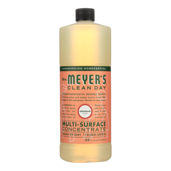 Mrs. Meyer's Clean Day - Multi Surface Concentrate - Geranium - 32 Fl Oz - Case Of 6