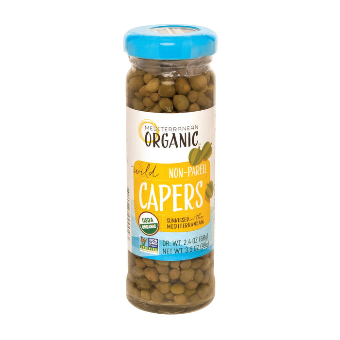 Mediterranean Organic Organic Wild Capers Non-pareil - Case Of 24 - 3.5 Oz