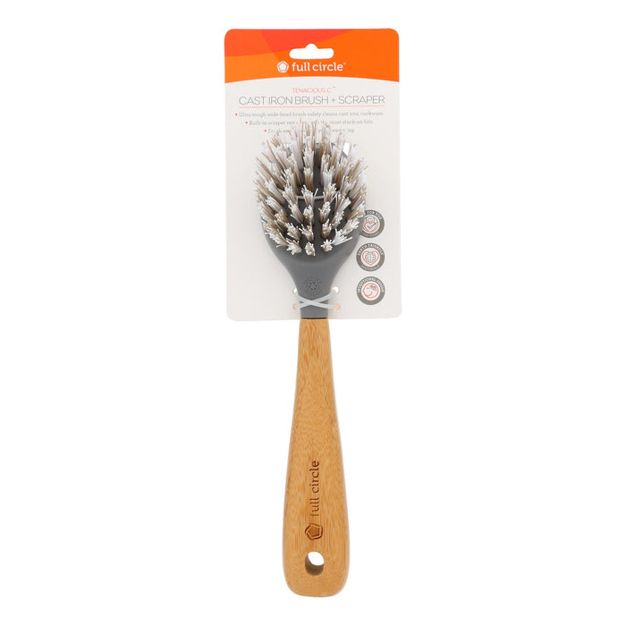 Full Circle Home - Tenacious C Cast Iron Brush And Scraper - Case Of 6 - 1 Count