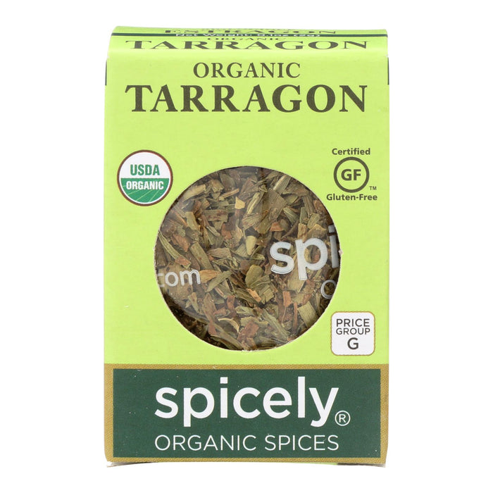 Spicely Organics - Organic Tarragon - Case Of 6 - 0.1 Oz.