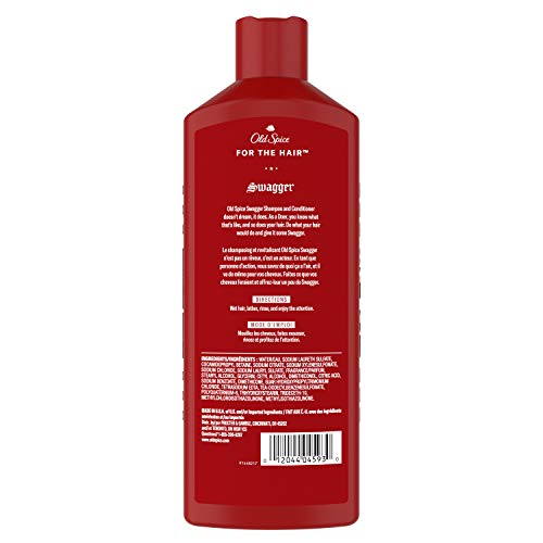 Old Spice Swagger 2in1 Shampoo & Conditioner for Men, 13.5 Fl Oz, 5.449 Fl Oz