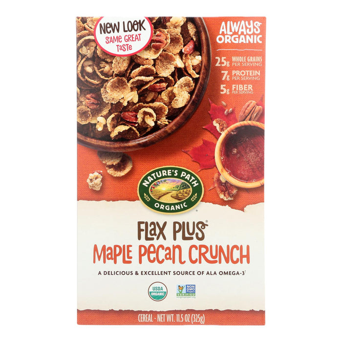 Nature's Path Maple Pecan Crunch - Flax Plus - Case Of 12 - 11.5 Oz.