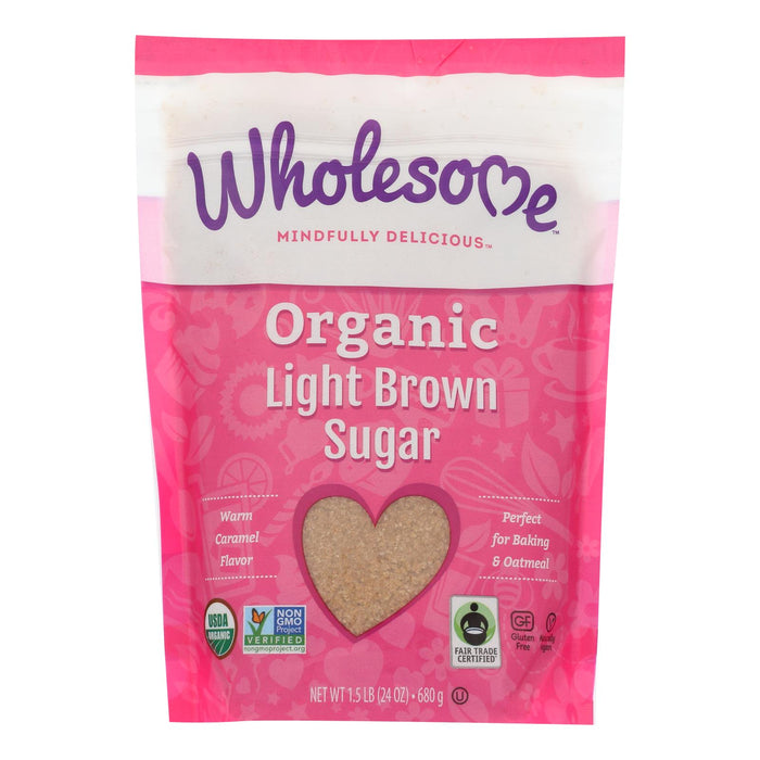 Wholesome Sweeteners Sugar - Organic - Light Brown - 24 Oz - Case Of 6