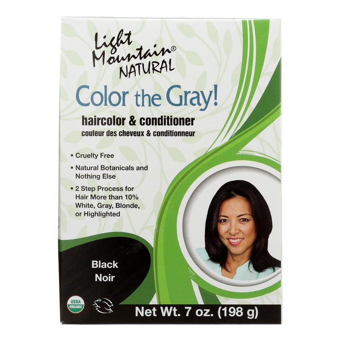 Light Mountain - Clr Gry Conditioner Black - 7 Oz