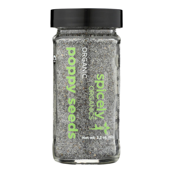 Spicely Organics - Poppy Seeds - Case Of 3 - 2.2 Oz