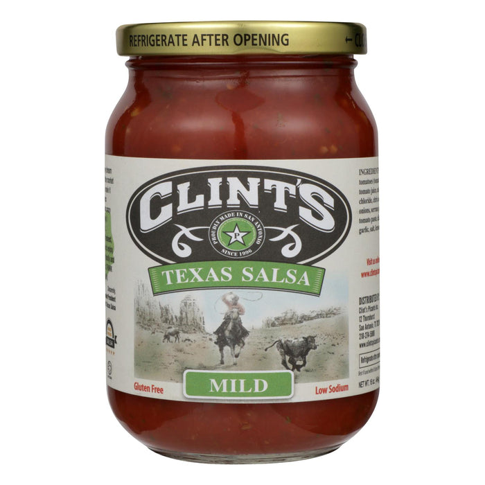 Clint's Salsa - Mild Mexican - Case Of 6 - 16 Oz.