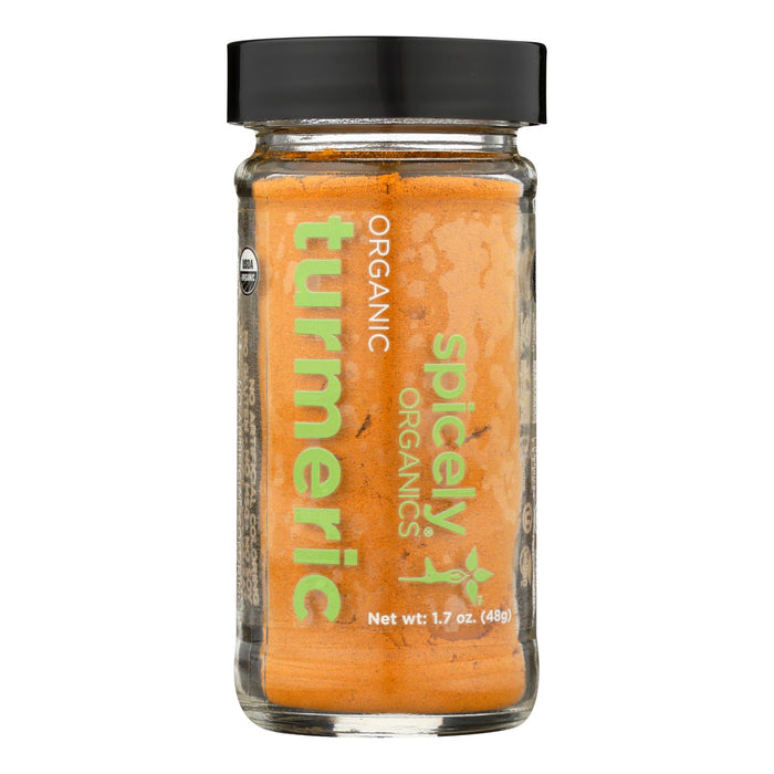 Spicely Organics - Organic Turmeric - Case Of 3 - 1.7 Oz.