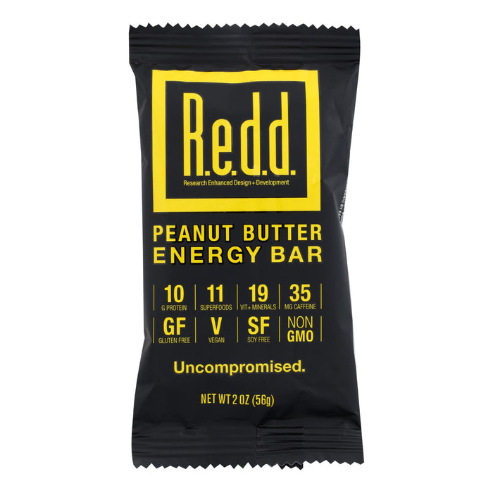 Redd Peanut Butter Energy Bar  - 1 Each - 12 Ct