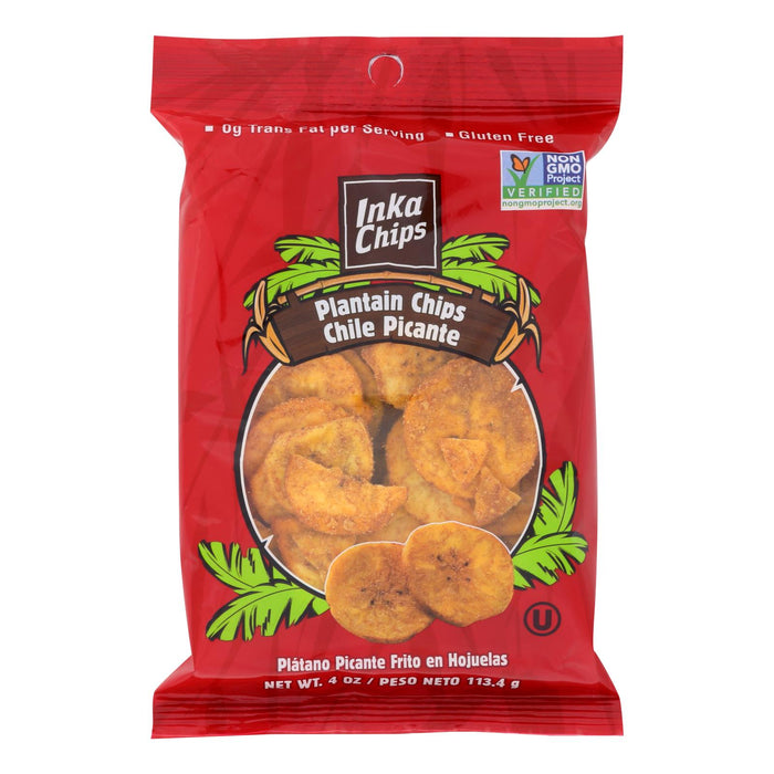 Inka Crops - Plantain Chips - Chile Picante - Case Of 12 - 4 Oz.