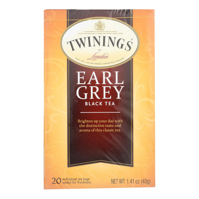 Twinings Tea Earl Grey Tea - Black Tea - Case Of 6 - 20 Bags