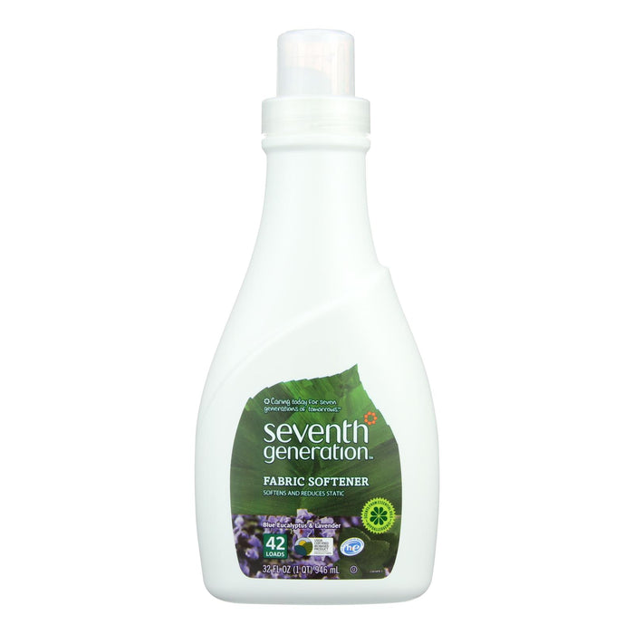 Seventh Generation Natural Liquid Fabric Softener - Blue Eucalyptus And Lavender - Case Of 6 - 32 Fl Oz.