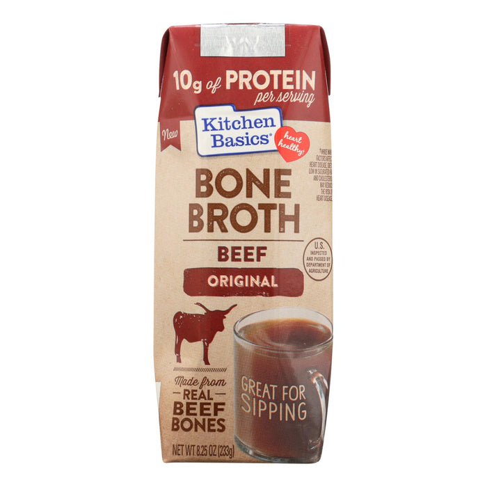 Kitchen Basics Beef Bone Broth - Case Of 12 - 8.25 Fz