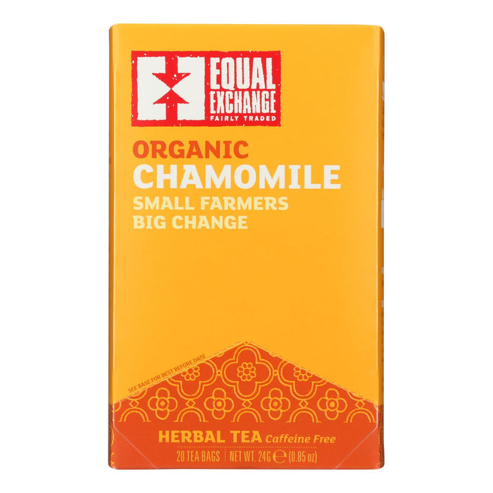 Equal Exchange Organic Chamomile Tea - Chamomile Tea - Case Of 6 - 20 Bags