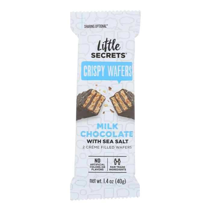 Little Secrets Crispy Wafer - Milk Chocolate With Sea Salt - Case Of 12 - 1.4 Oz.