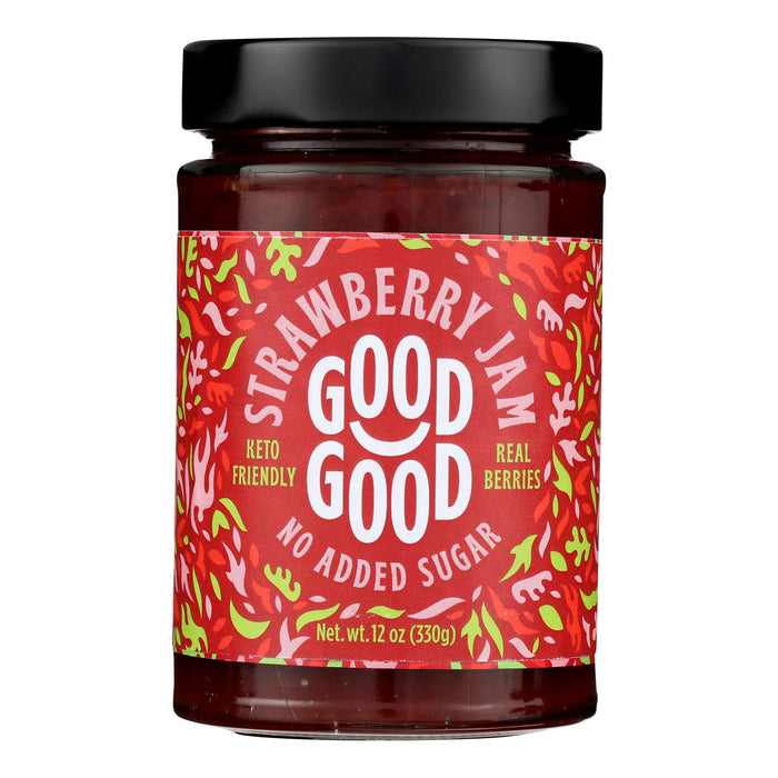 Good Good - Jam Strawberry No Sugar - Case Of 6-12 Oz