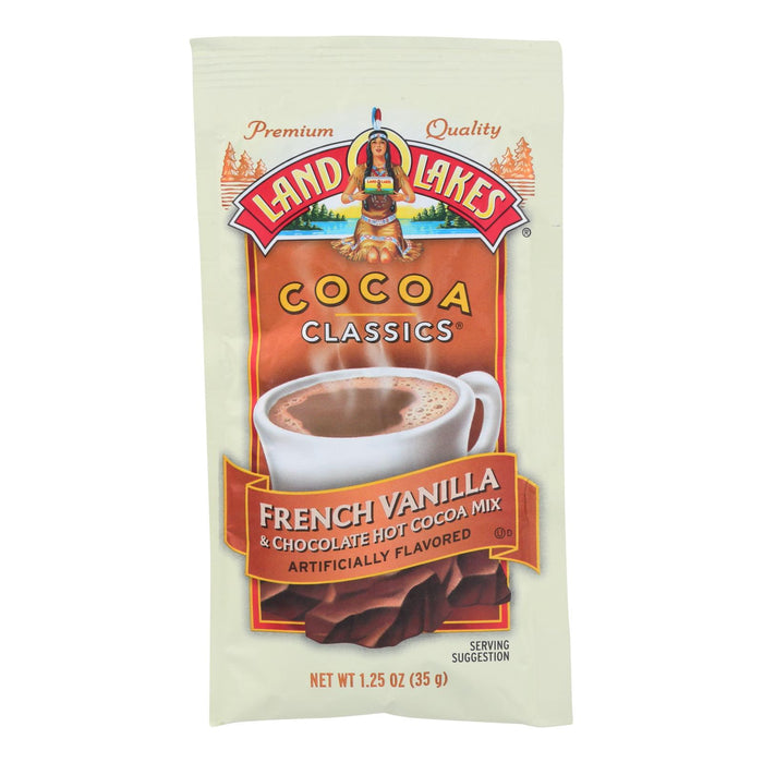 Land O Lakes Cocoa Classic Mix - French Vanilla And Chocolate - 1.25 Oz - Case Of 12