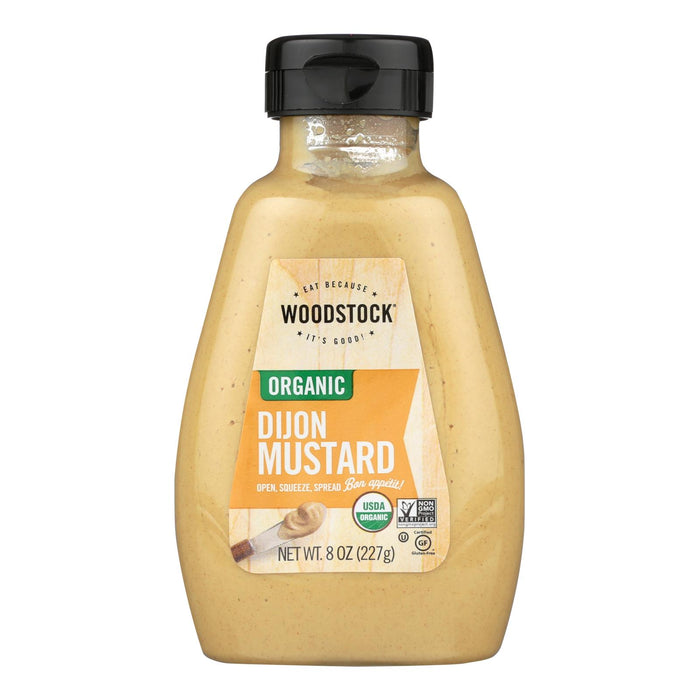 Woodstock Organic Dijon Mustard - Case Of 12 - 8 Oz