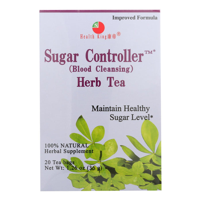 Health King Sugar Controller Blood Cleansing Herb Tea - 20 Tea Bags