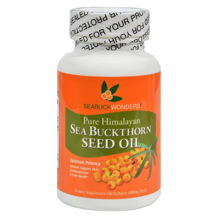 Seabuck Wonders Sea Buckthorn Seed Oil - 500 Mg - 60 Softgels