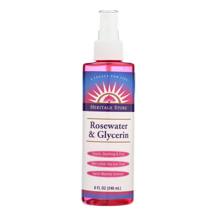 Heritage Products Rosewater And Glycerin - 8 Fl Oz