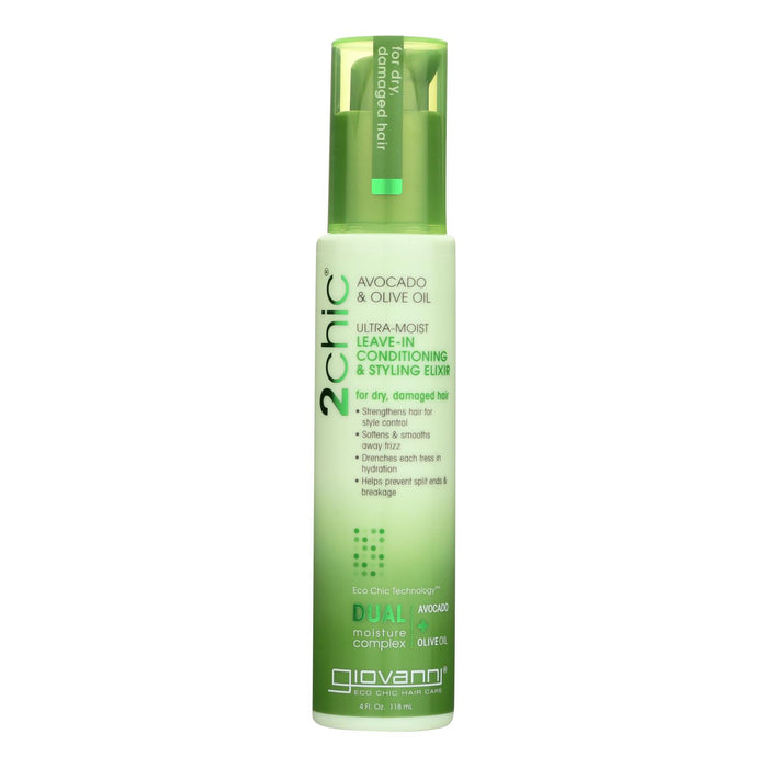 Giovanni Hair Care Products Leave In Conditioner - 2chic Avocado - 4 Oz