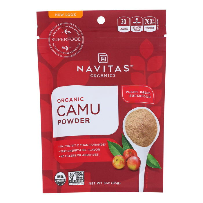 Navitas Naturals Camu Powder - Organic - Raw - 3 Oz - Case Of 6