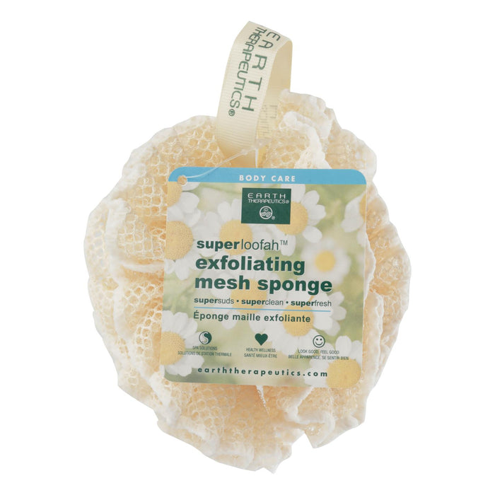 Earth Therapeutics Loofah - Super - Exfoliating - Mesh Sponge - 1 Count